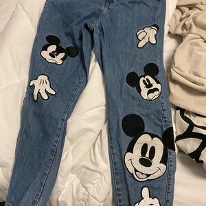 Blue Mickey Mouse Women's Jeans